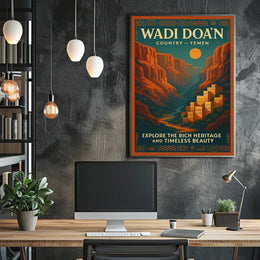 Wadi Doan Explore YemenS Timeless Poster