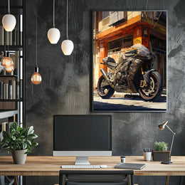 Urban Motorcycle Adventure Poster PosterGoat