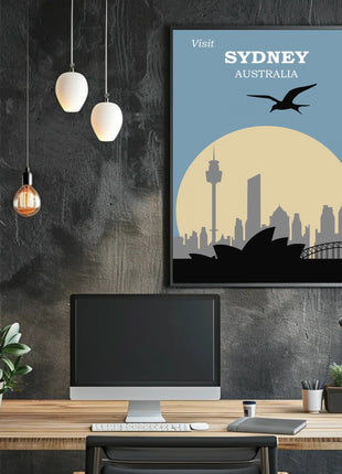 Visit Sydney Australia Travel Poster