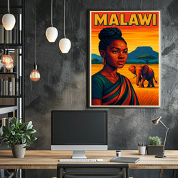Malawi A Vibrant Portrait Poster
