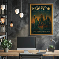 New York Skyline Dreams Urban or Cityscape Poster