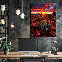 Desert Sunset Serenity Poster