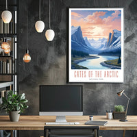 Gates of the Arctic Scenic Travel Poster Print