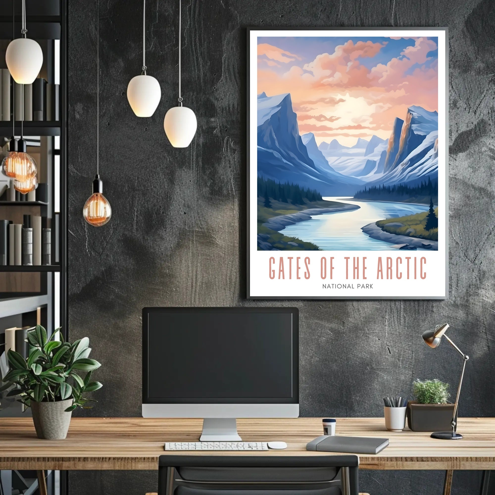 Gates of the Arctic Scenic Travel Poster Print