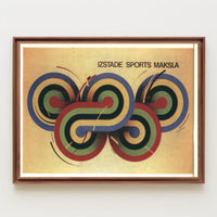 Izstade Sports Maksla Poster