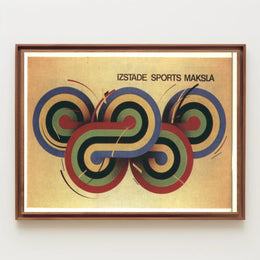 Izstade Sports Maksla Poster