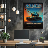 M47 Patton Legacy of a Battlefield Giant Poster PosterGoat