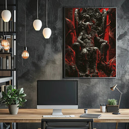 Throne Of The Dark King Poster Decor Art Print PosterGoat