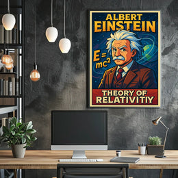 Albert Einstein Theory Of Relativity Poster