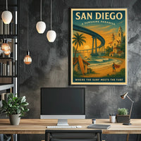San Diego A Sunshine Paradise Poster