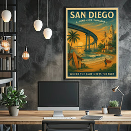 San Diego A Sunshine Paradise Poster