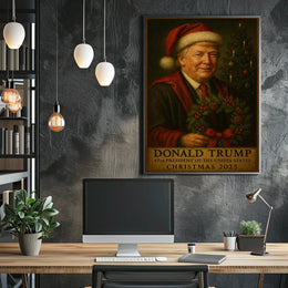 Festive Christmas 2025 Celebration Political or Propaganda Poster