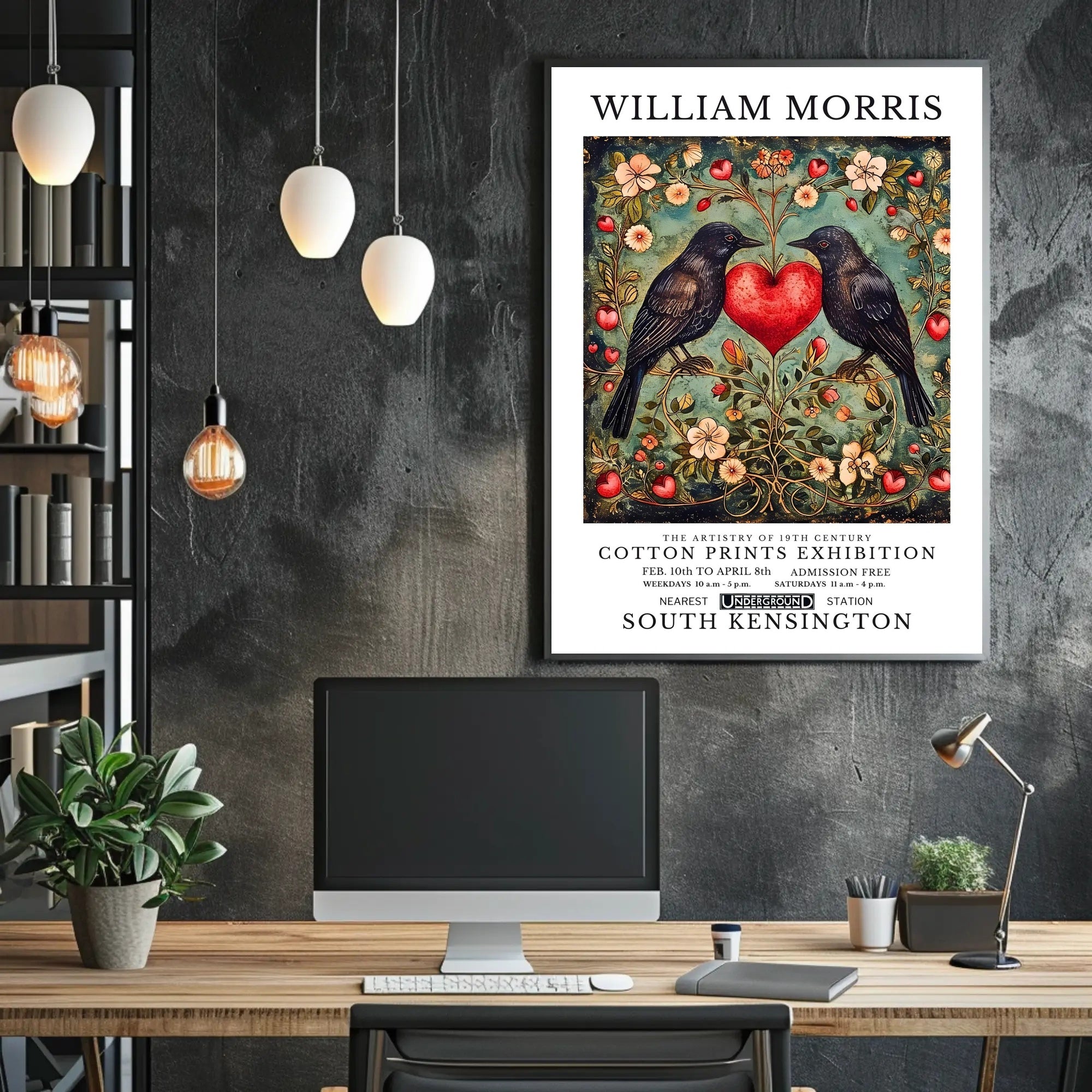 The Artistry of 19th Century Cotton Prints Exhibition Poster