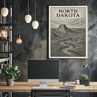 North Dakota Landscape Poster