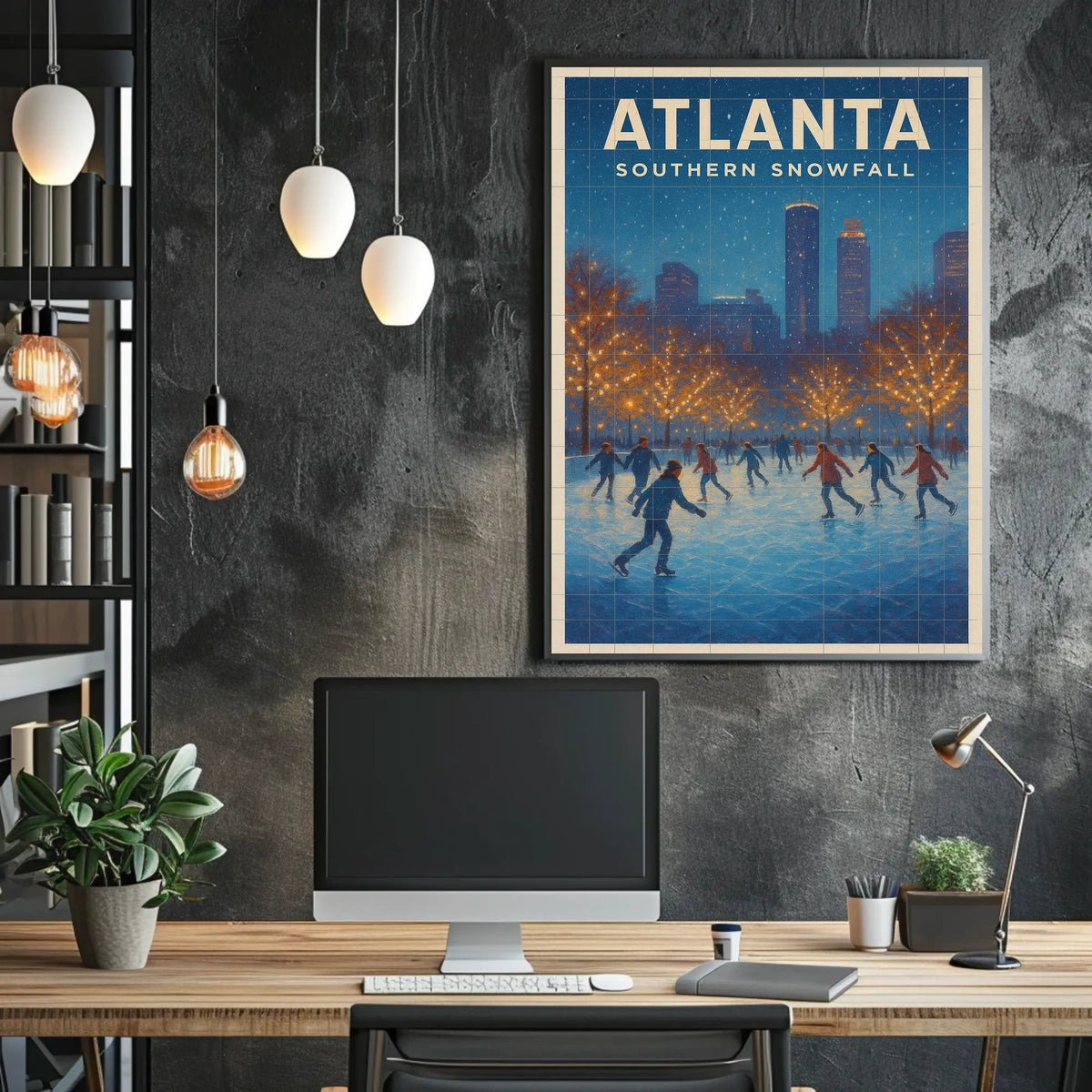 Atlanta Southern Snowfall Poster