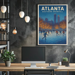 Atlanta Southern Snowfall Poster