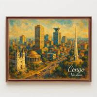 Kinshasa Cityscape Poster
