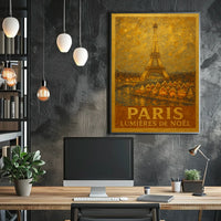 Lumières De Noël In Paris Poster