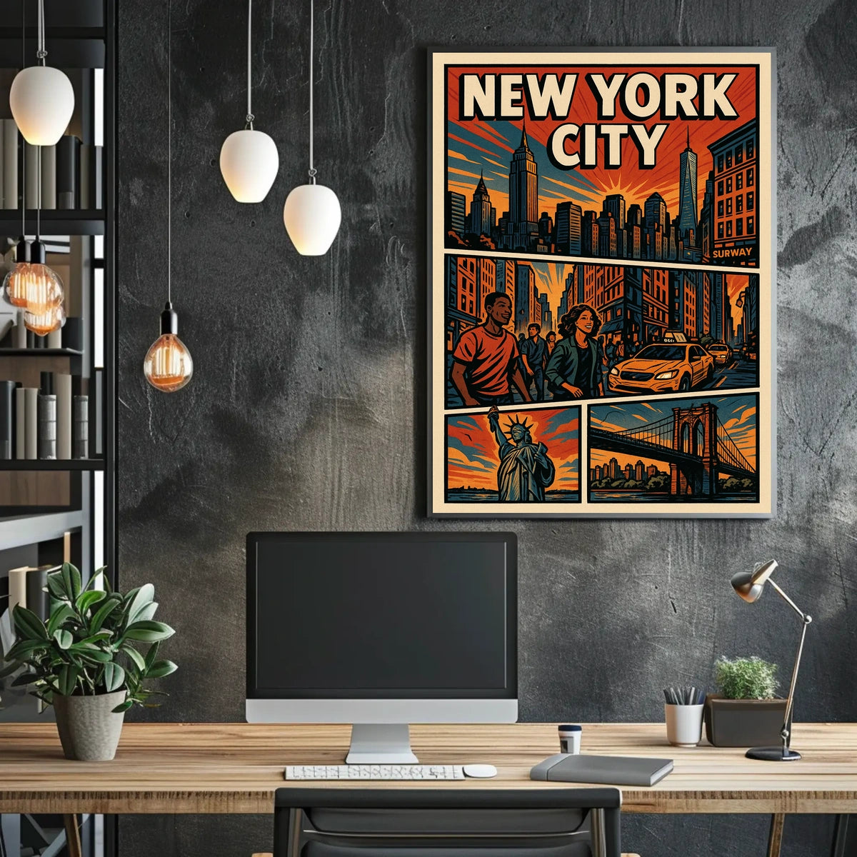 Vibrant New York City Poster