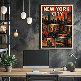 Vibrant New York City Poster