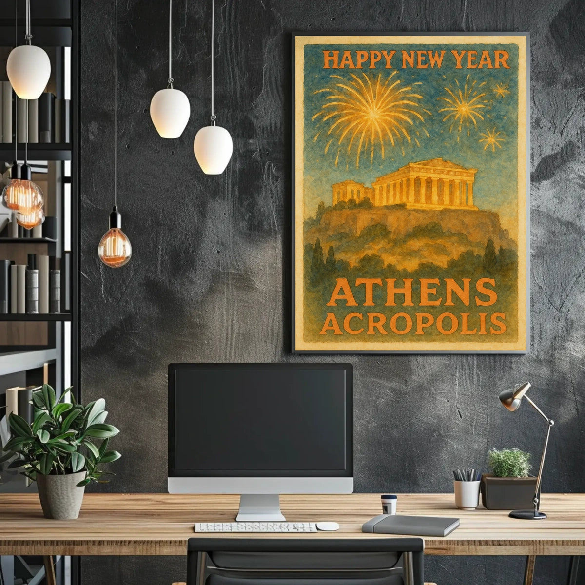 New Year's Celebration at the Parthenon Cultural Poster