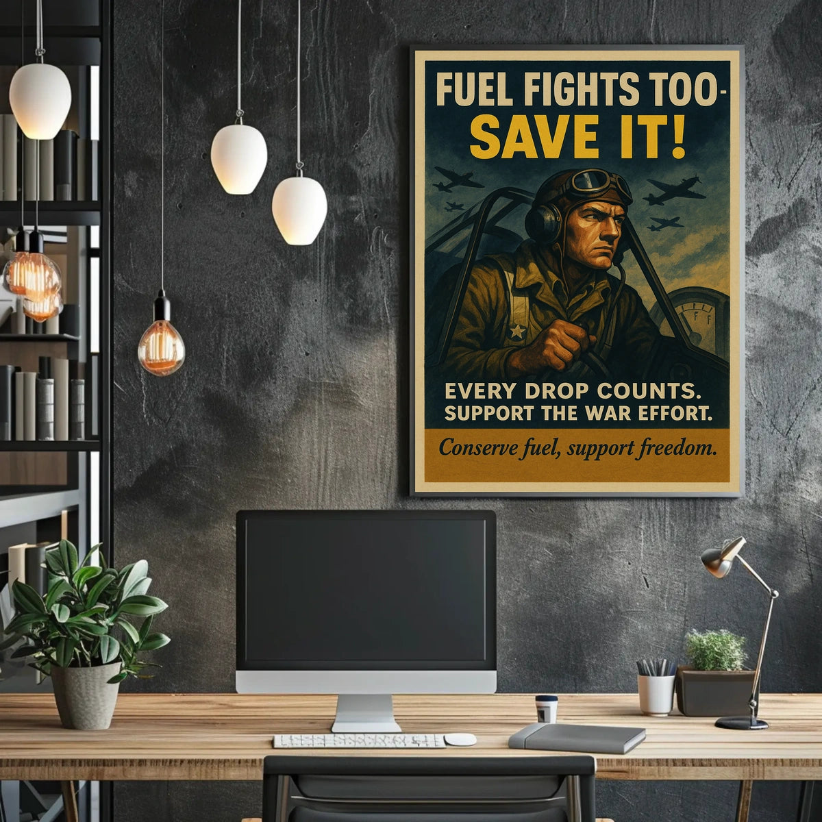 Fuel Conservation In Wartime Poster