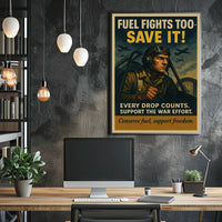 Fuel Conservation In Wartime Poster