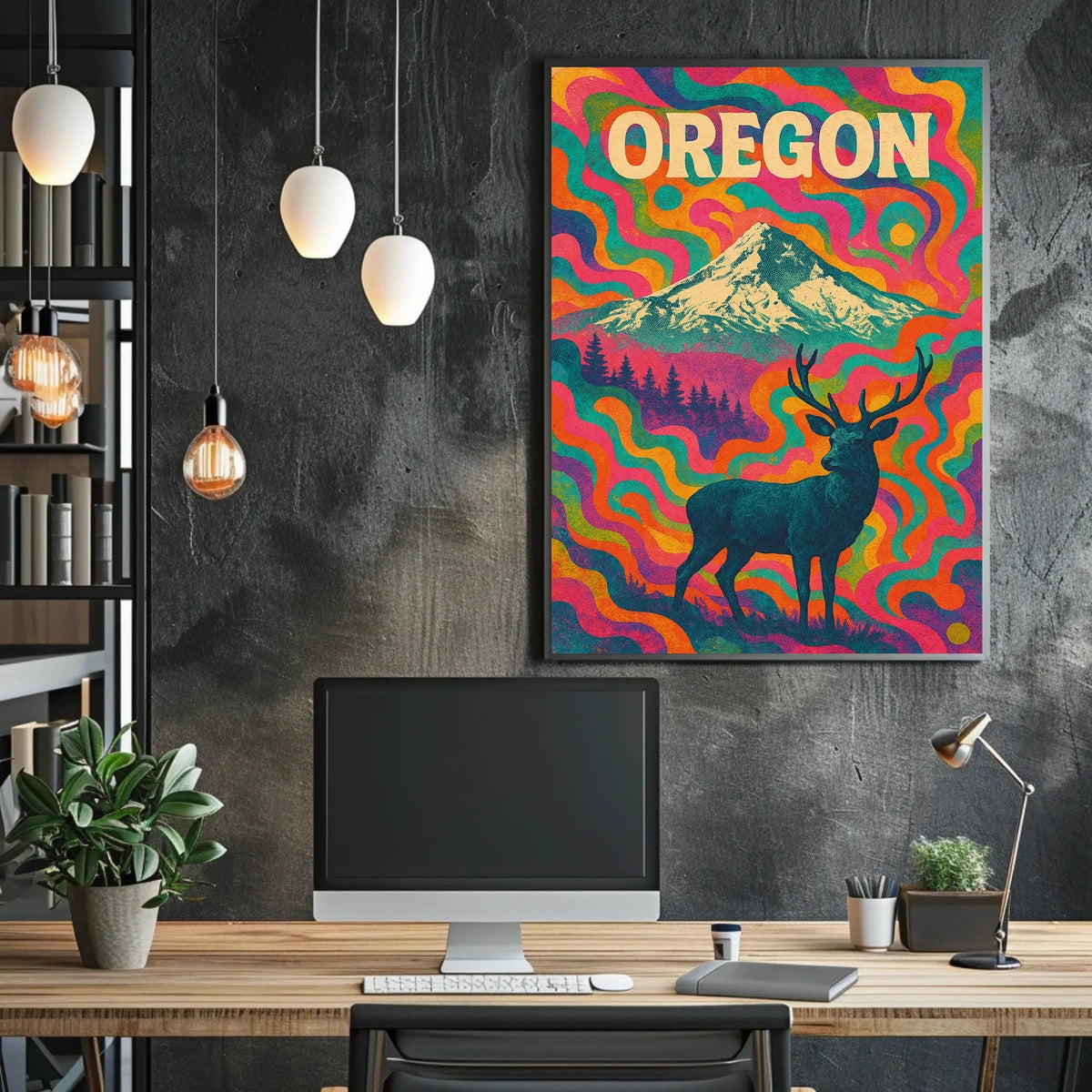 OregonS Vibrant Wilderness Poster