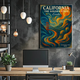 California The Golden State Poster