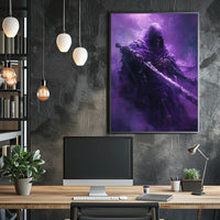 Ethereal Skeletal Knight Unveils Mystical Fantasy Realm Poster PosterGoat
