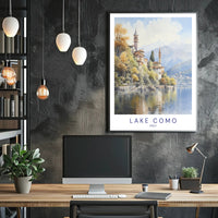 Tranquil Beauty of Lake Como Poster PosterGoat