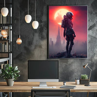 Futuristic Sentinel Poster PosterGoat