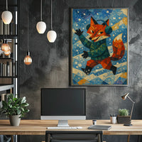 Winter Fox Delight Poster