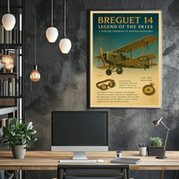 Legend of the Skies Breguet 14 Poster PosterGoat