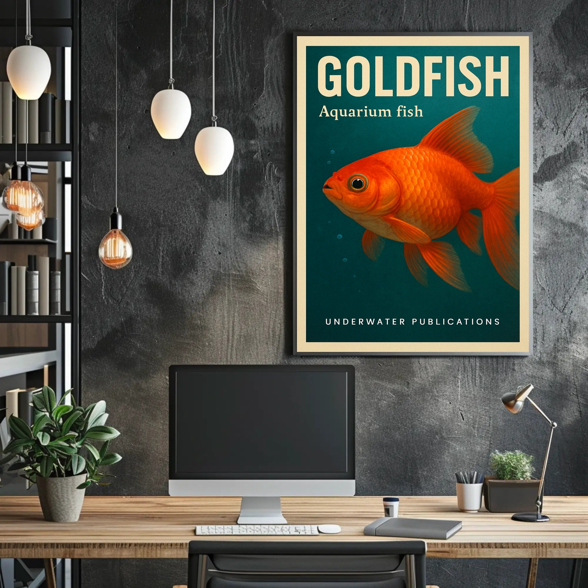 Goldfish Aquarium Delight Poster