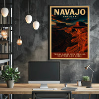 Navajo Arizona Tribal Lands Poster