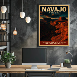 Navajo Arizona Tribal Lands Poster