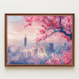 Blossoms Over Taipei Poster