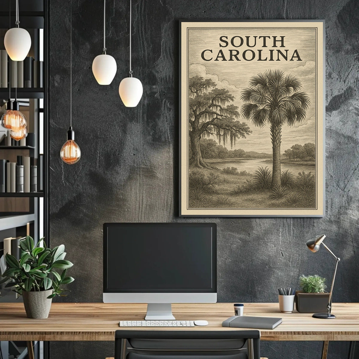 South Carolina Landscape Poster