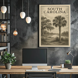 South Carolina Landscape Poster