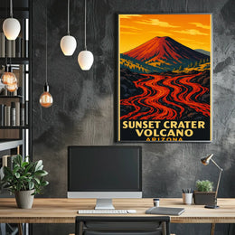 Sunset Crater Volcano Poster