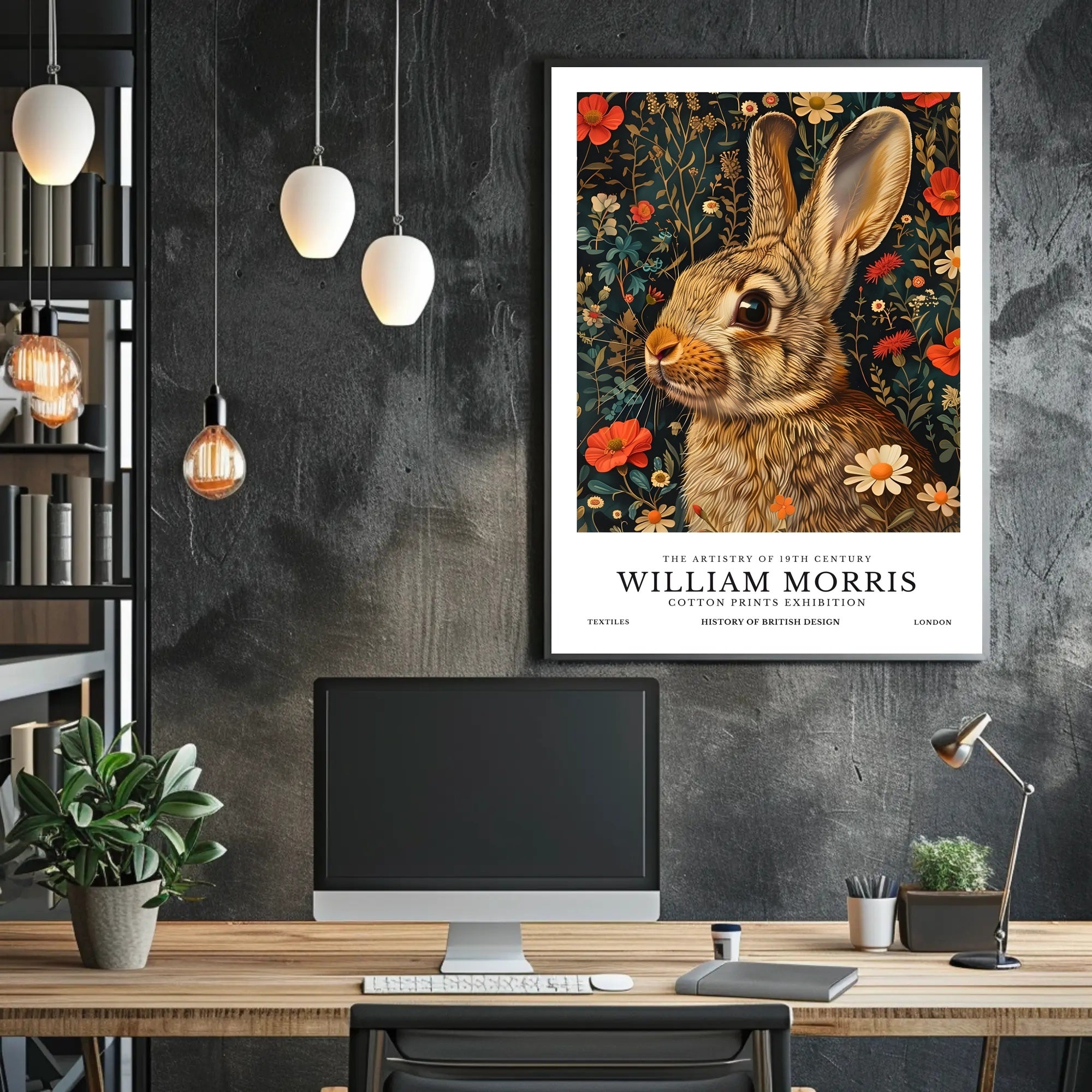 William Morris Cotton Prints Exhibition Cultural or Heritage Poster