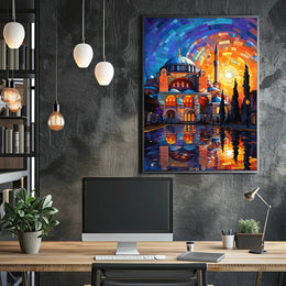 Hagia Sophia Mosaic Reflection Cultural or Heritage Poster