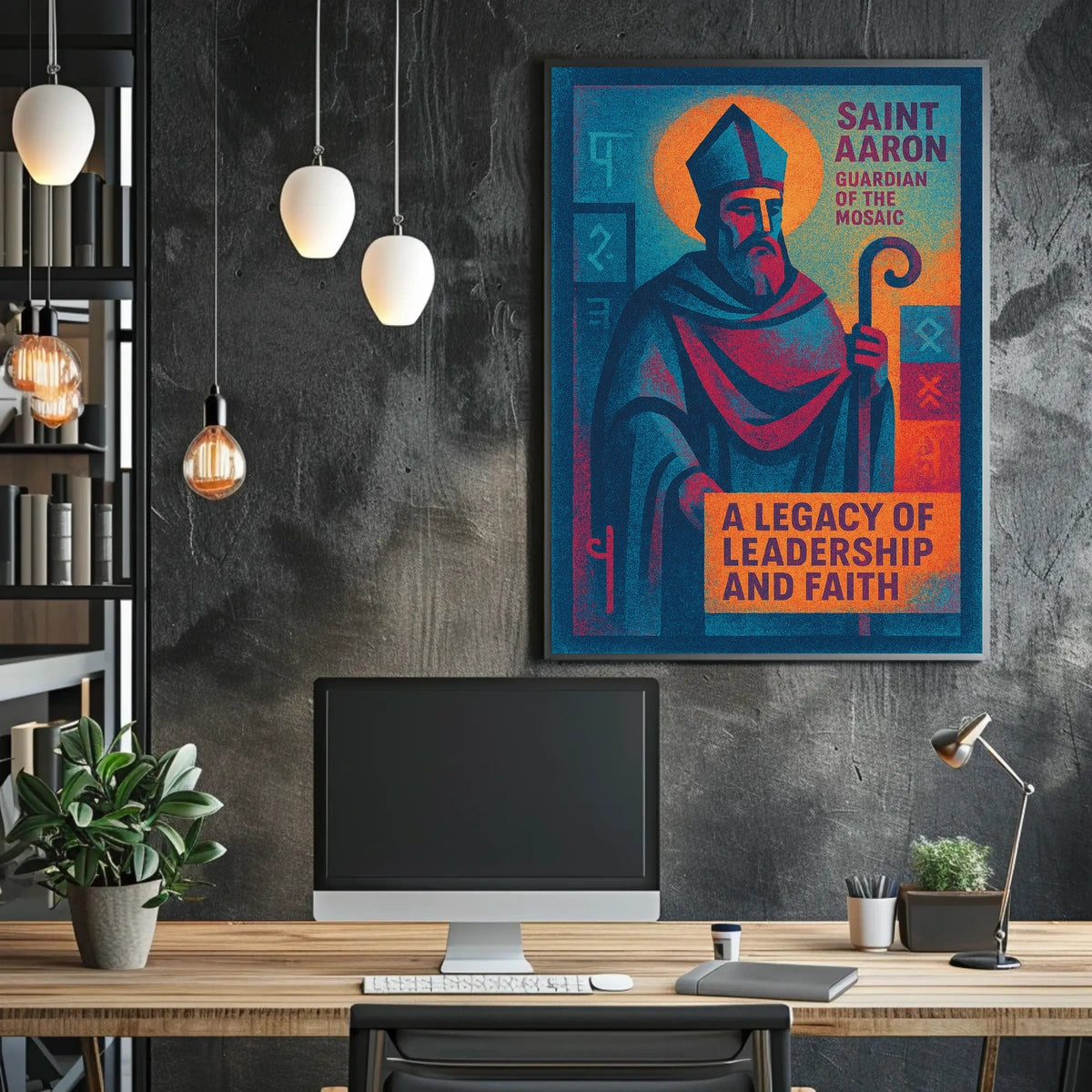Saint Aaron Guardian Of The Mosaic Poster