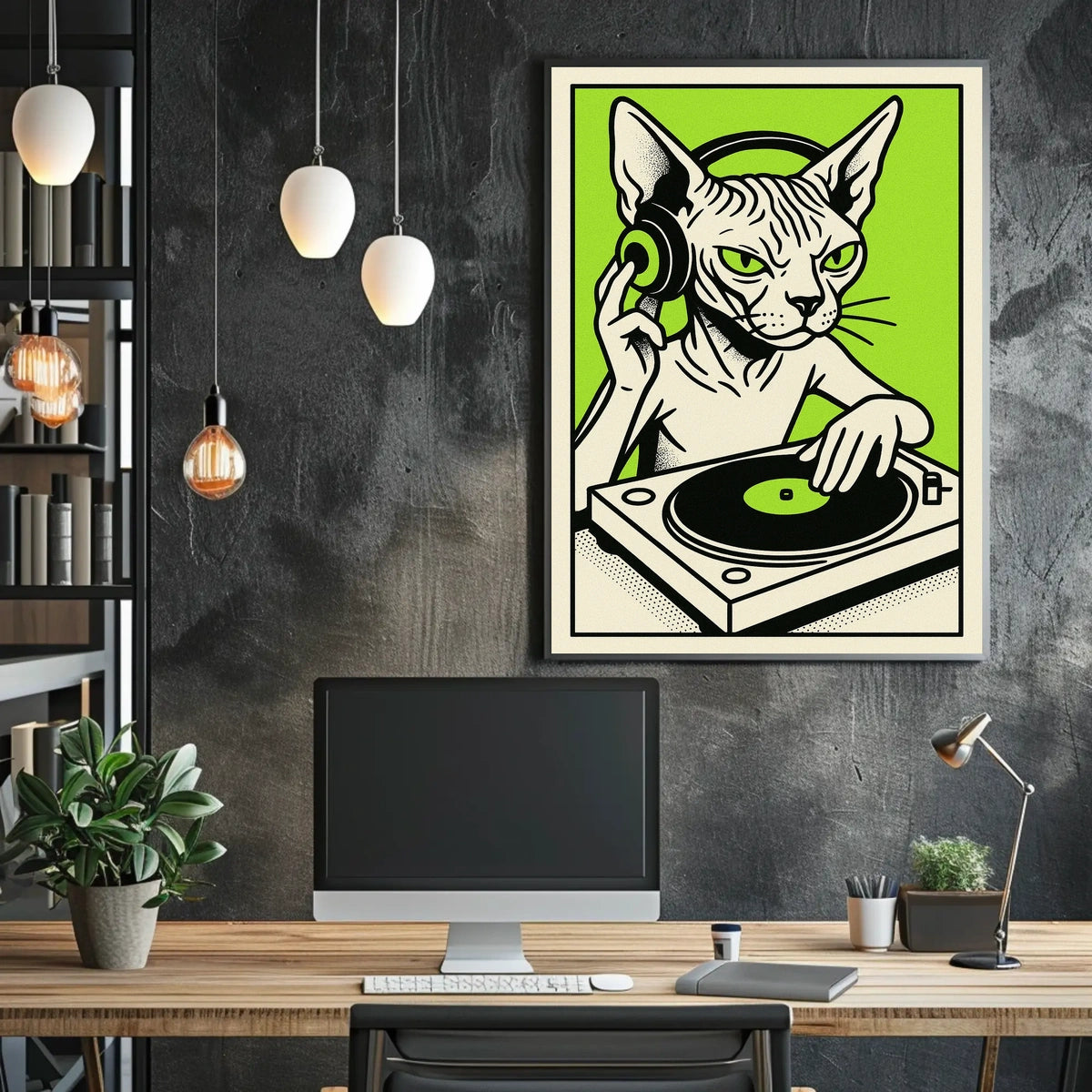 Dj Cat Grooves Poster