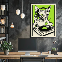 Dj Cat Grooves Poster