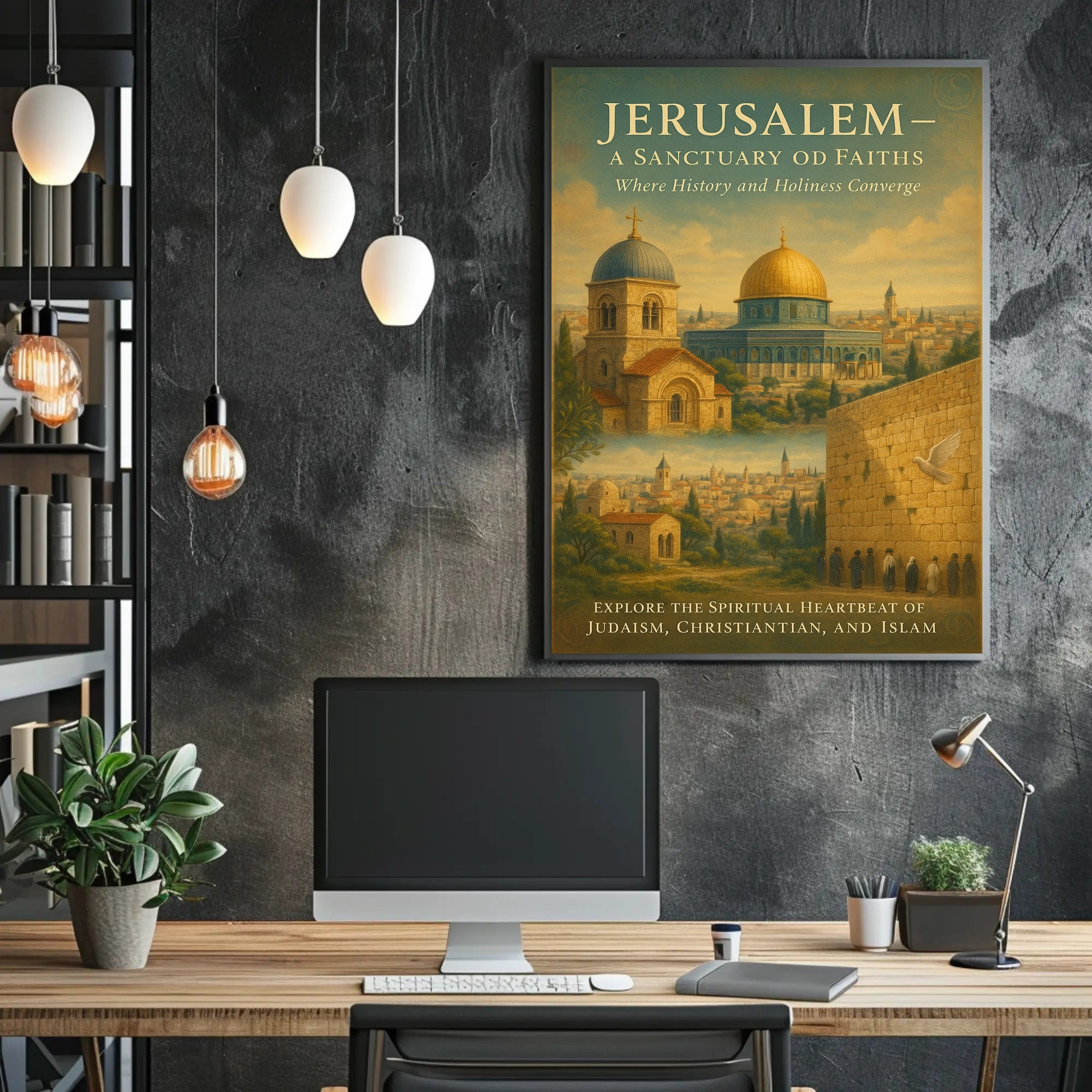 Jerusalem's Interfaith Harmony: A Cultural or Heritage Poster