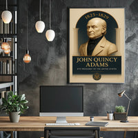 John Quincy Adams Vintage Presidential Historical Poster PosterGoat