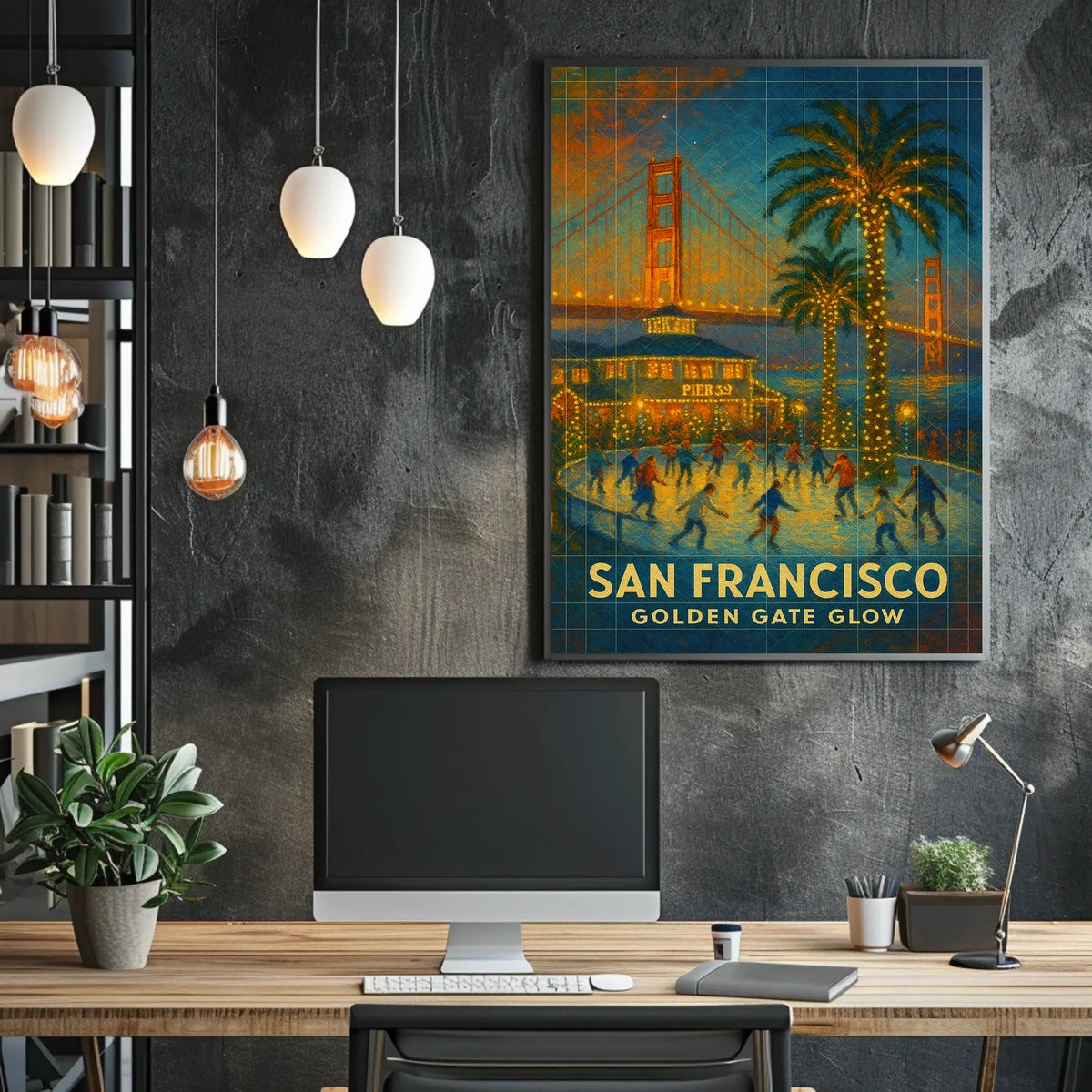 San Francisco Golden Gate Glow Poster