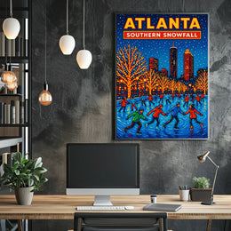 Atlanta Southern Snowfall Poster